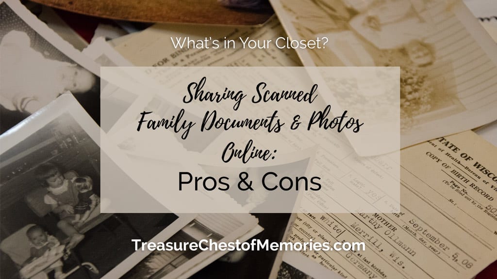 Sharing Scanned Family Documents and Photos Online: Pros and Cons