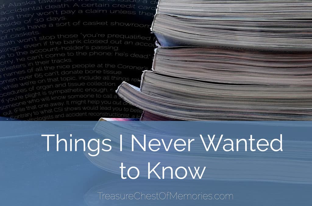 Writing Prompt: Things I Never Wanted to Know